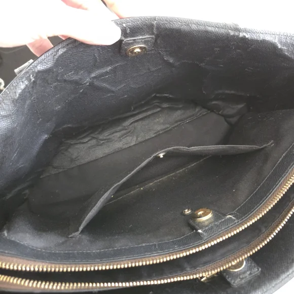 Coach Signature Tote Bag Brown and Black - Picture 11 of 16